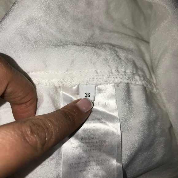 Sandro white live lace button down dress sz 36 - Picture 13 of 16